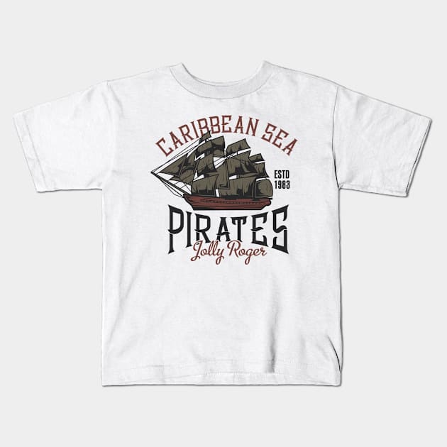 Pirate Kids T-Shirt by Design by Nara